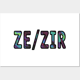 ZE/ZIR pronouns Posters and Art